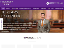 Tablet Screenshot of houstoncriminallaw.com